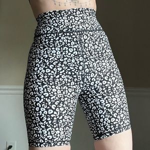 WHITE FOX black leopard bike shorts